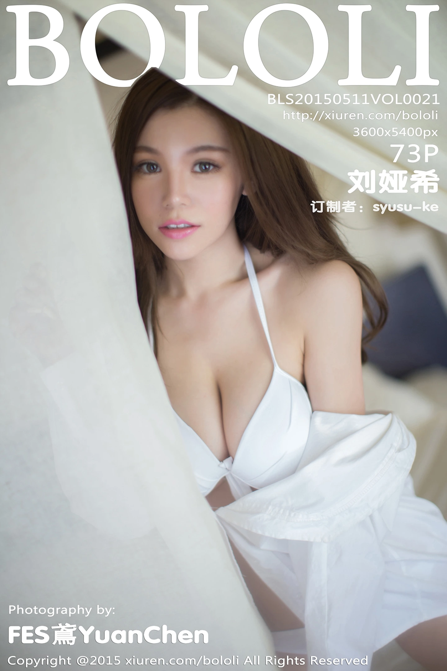 [BoLoli波萝社]Vol.021_嫩模刘娅希泳池边粉红比基尼秀完美身材迷人豪乳73P-秀人网 - XiuRen.Space